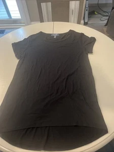 ModCloth Black Simplicity on a Saturday Tunic M Cuffed Short Sleeves High Low - Picture 1 of 7