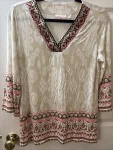 Belle By Kim Gravel Small Top Tan/ Pink - Bild 1 von 10