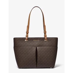 Borsa Michael Kors Outlet Jet Set Media Logo Tasca Logo Marrone Mais  - Foto 1 di 18