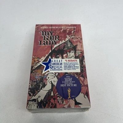 My Fair Lady-2 VHS Set Audrey Hepburn/Rex Harrison-NEW /SEALED Foto 1 de 3