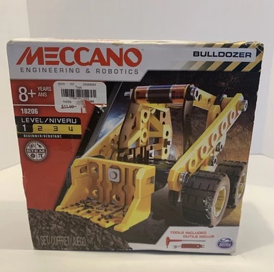 Bulldozer 2018 Children Meccano Engineering and Robotics STEM Kit Nuevo Caja Abierta Foto 1 de 4