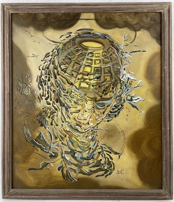 Salvador Dali (Handmade) Oil on canvas painting signed & Framed - Image 1 of 4