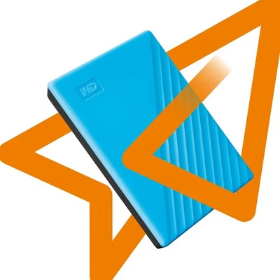 WD 2 TB My Passport Portable HDD USB 3.0 with software for device management, ba - Image 1 of 4