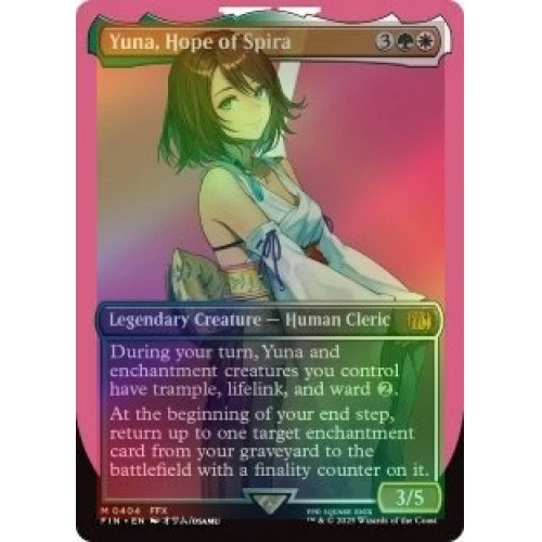 Foil Yuna, Hope Of Spira (borderless) (404) M/NM Magic MTG Final Fantasy - Image 1 of 1