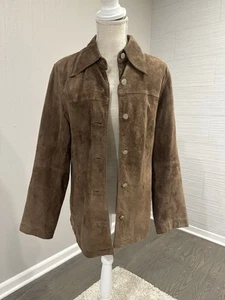 BP Black Leather Suade Jacket Large - Picture 1 of 2
