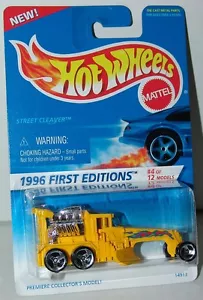 Hot Wheels 1996 First Editions 4 of 12 Street Cleaver w/Flames #373 - 3 Radios - Imagen 1 de 1