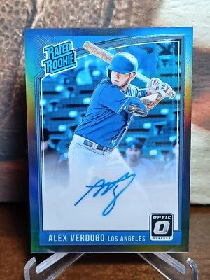 2018 Donruss Optic Alex Verdugo RC Rookie Auto Black Prizm #4/25 RED SOX RARE!! - Image 1 of 2