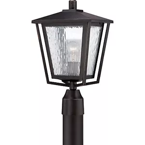 Quoizel Alfresco 16.5" Post Lantern 1-Light Imperial Bronze ALF9010IB - Picture 1 of 6