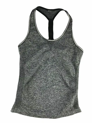 Regata BEBE cinza urze/preta, mangas.  Racerback feminino tamanho médio - Imagem 1 de 4