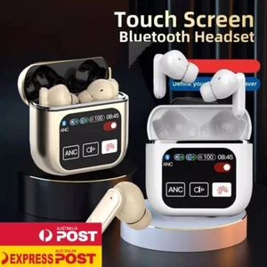 LED Touchscreen Wireless Bluetooth 5.4 Headphone Visible Active TWS Earphones - Picture 1 of 9