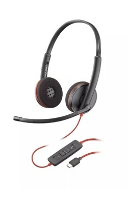 Plantronics Blackwire 3220 USB-C Headset, On-Ear Mono Headset, Wired - Image 1 of 4