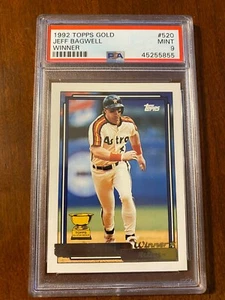 1992 Topps "Gold Winner" Jeff Bagwell PSA 9 - Bild 1 von 1