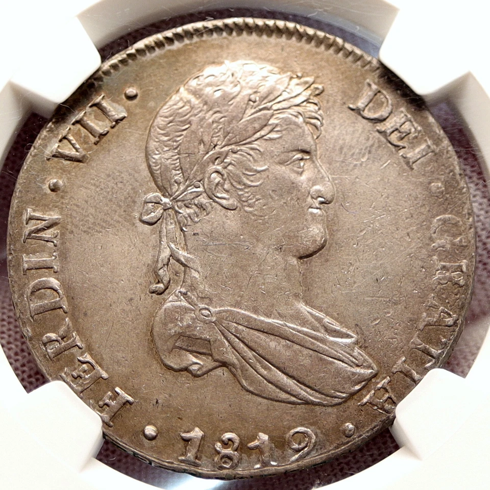 1819JP PERU South America FERDINAND VII Silver Peruvian 8 Reales Coin NGC i96434 - Image 1 of 4