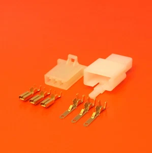 High Quality 3 Way 2.8mm Mini Electrical Connector Kit Motorbike Motorcycle Car - Picture 1 of 5