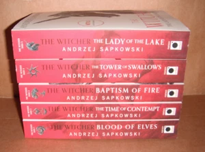 The Witcher Vol. 1,2,3,4,5 by Andrzej Sapkowski Paperback - Picture 1 of 3