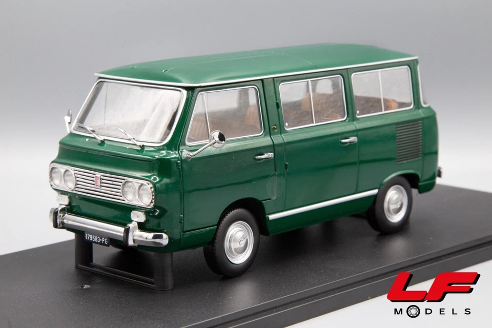 1:18 Fiat 850 Familiare Serie 2 Verde Oliva 1970 - Mitica - Immagine 1 di 3