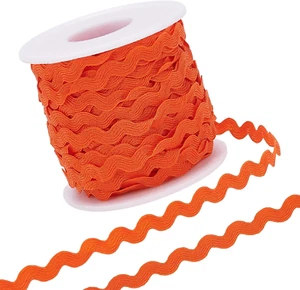 1 Roll 27Yd/25M RIC Rac Trim Ribbon Wave Sewing Bending Fringe Trim 5Mm/0.2 Inch - Picture 1 of 5