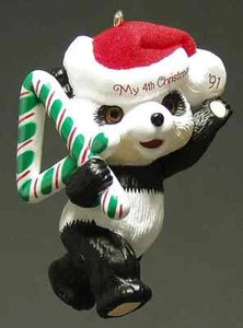 Hallmark Child's Age Collection 1991-Childs 4th Christmas-Bear - No Box 9911588 - Picture 1 of 1