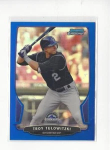 2013 Bowman Chrome Blue Refractor #36 Troy Tulowitzki Rockies /250 - Picture 1 of 1