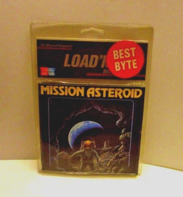 Mission Asteroid by Sierra On-line and Load N Go for Commodore 64 - NEW - Image 1 of 2