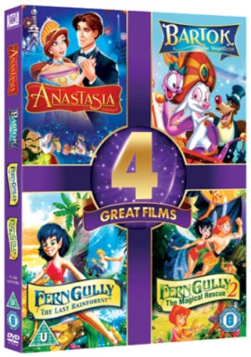 Anastasia/Bartok the Magnificent/Ferngully/Ferngully 2 DVD (2012) Don Bluth, - Image 1 of 2