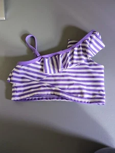Joe Fresh Swim Top Girls 4 Asymmetrical Ruffle Shoulder - Picture 1 of 5