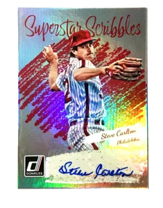 STEVE CARLTON 2023 Donruss Superstar Scribbles Autogrfaph card #STAR-SC Phillies - Picture 1 of 4