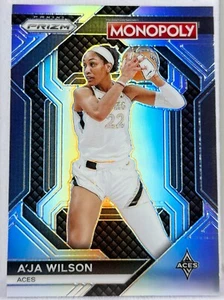 2024 Prizm Monopoly WNBA A'ja Wilson Insert Silver Prizm Las Vegas Aces - Picture 1 of 2