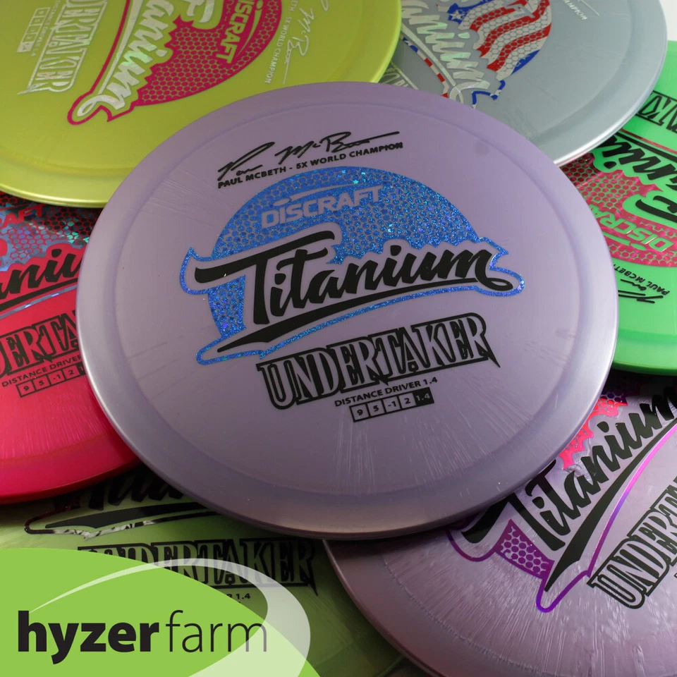 Discraft MCBETH 5X TITANIUM Ti UNDERTAKER *pick your color* Hyzer Farm disc golf - Image 1 of 1