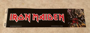 Vtg 1982 Iron Maiden The Number of The Beast Bumper Sticker Bi Rite Enterprises - Picture 1 of 8