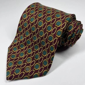 Brooks Brothers Makers Repp Silk Hand Made Mens Necktie Horse Bit Equestrian USA - Picture 1 of 6