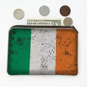 Cartera de monedas de regalo: bandera de Irlanda retro artístico irlandés país expatriado - Imagen 1 de 2