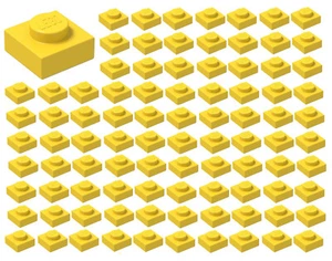 ☀️Lego 1x1 Yellow Plates x100 Part Piece Bulk lot Legos #3024 - Picture 1 of 2
