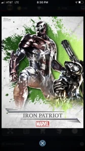 topps marvel collect Supreme Iron Patriot Green (digital card) Rare - Bild 1 von 2