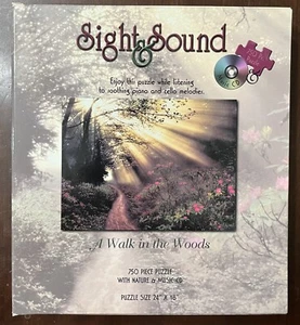 "A Walk in the Woods" COMPLETE 750 pc Puzzle 24X18 Complete But No CD Included - Picture 1 of 3