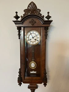 Gustav Becker, Freiburg, antike Wanduhr mit Pendel - Bild 1 von 4