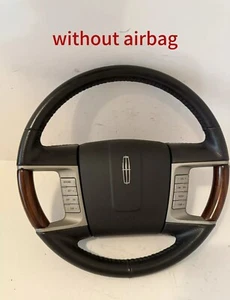 Volant LINCOLN MKZ 2007 CUIR NOIR MARRON BOIS OEM - Photo 1 sur 10
