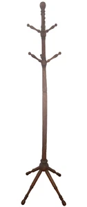 Antique Oak Clothes Tree Victorian Gothic era - Picture 1 of 15