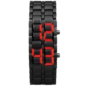 Pulsera de plástico samurais de hierro reloj LAVA LED relojes digitales hora para hombres mujeres - Imagen 1 de 2