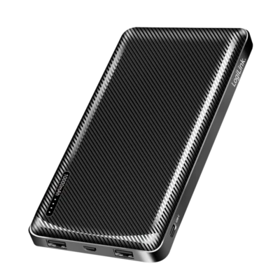 Powerbank 10000mAh USB-C externer Akku Batterie schwarz Zusatzakku Schnelllader - Bild 1 von 4