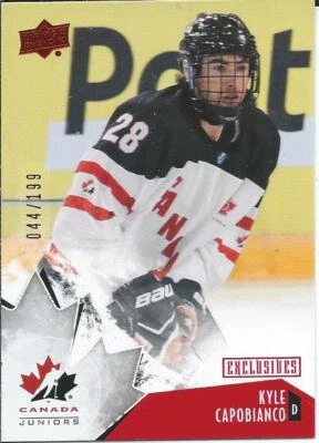 2015-16 UD Team Canada Juniors KYLE CAPOBIANCO #23 Exclusives 044/199 - Image 1 of 2