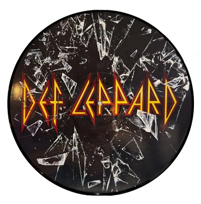 Def Leppard - Band Photo Picture Disc - Real Vinyl 12" - Upcycled Wall Art - Image 1 of 2