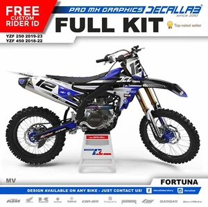 YAMAHA YZF 250 450 2018 2019 2020 2021 2022 MX Graphics Decals Stickers Decallab - Picture 1 of 3