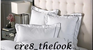 FUNDAS DE ALMOHADA EUROPEAS SHERIDAN ORMAN 1200TC A MEDIDA NIEVE (BLANCAS) - TOTALMENTE NUEVAS - - Imagen 1 de 3