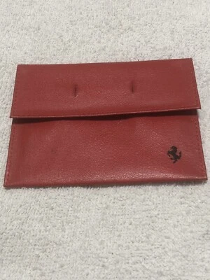FERRARI Originale Porta monete Porta carte Da Viaggio In Pelle Vintage  anni‘80 Foto 1 de 4