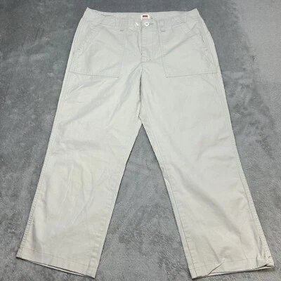 Levis Pants Surplus Crop Women's 28 (31x23) White Straight Military - Image 1 of 4