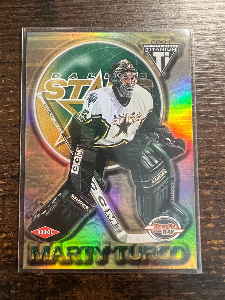 A113,999 - 2000-01 Titanium Draft Day Edition #116 Marty Turco RC/1000 - Image 1 of 1
