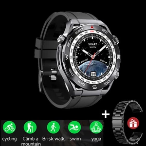 Bluetooth Smartwatch Sportuhr Fitnesstracker Blutdruck Scrittzähler Herren IP67 - Bild 1 von 7
