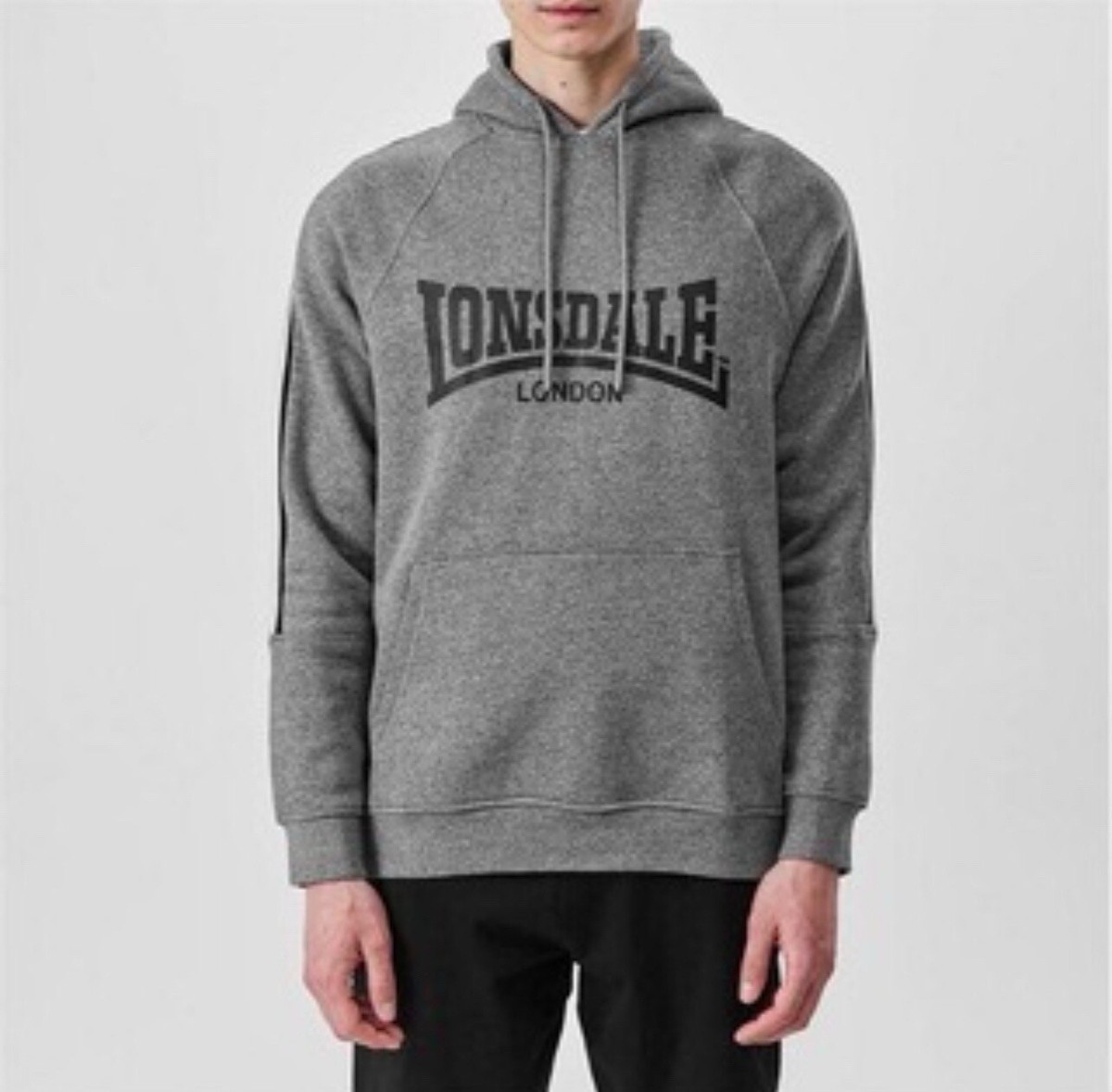 Hoodie Zip Sudadera Con Capucha Lonsdale Fremington Gris
