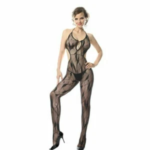 Medias para mujer Spotlight Medias Halter de lado abierto negras WKB-189BLC - Imagen 1 de 2